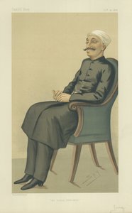 Nawab Sir Salar Jung，印度政治家，1876年10月14日，名利场漫画 作者 莱斯利·马修·沃德