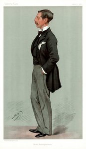 1896年，英国政治家艾温·费洛斯（Ailwyn Fellowes），北亨廷登郡。 作者 莱斯利·马修·沃德