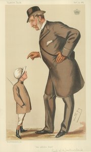 威斯特摩兰伯爵，和蔼可亲的伯爵，1883年11月10日，名利场漫画 作者 莱斯利·马修·沃德