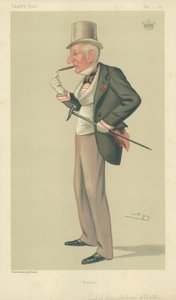 Winchilsea伯爵和诺丁汉，青年，1880年10月2日，名利场漫画 作者 莱斯利·马修·沃德