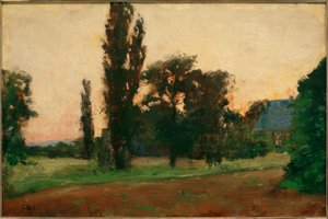 Abendstimmung über rheinischer Landschaft 作者 小乌里