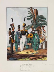 帝国俄军第一榴弹炮师，1837-1839。
