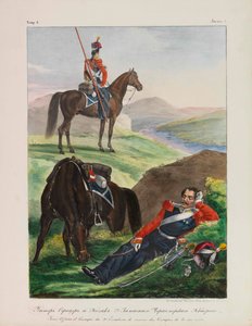 黑海哥萨克中队军官 俄罗斯帝国军队的制服，1837-1839。