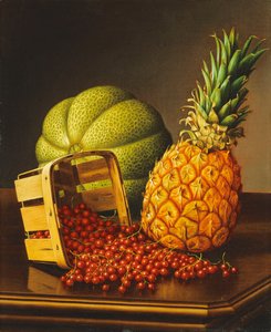 桌上静物与水果