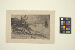 泰晤士河，伦敦（蚀刻版画）