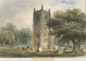埃拉斯顿教堂：水彩画，nd [c1830-1840] 作者 刘易斯·约翰·伍德
