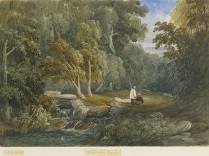 格林威银行：水彩画，编号[c1830-1840] 作者 刘易斯·约翰·伍德