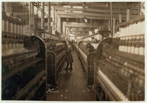 1908年，南卡罗来纳州纽贝里市Mollahan Cotton Mills的儿童旋转器 作者 刘易斯·威克斯·海恩