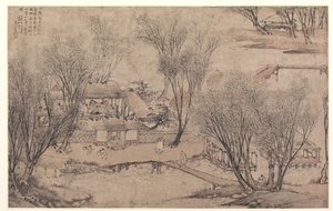 元旦在石湖村，1609年。 作者 李士达