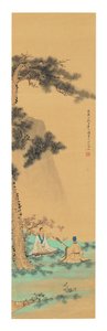 两位音乐家，1758年 作者 李文元