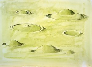 青铜时代的荒冢类型（纸面水彩画）