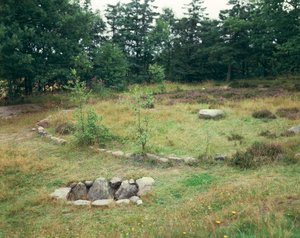 丹麦、日德兰、Bjerrgrav、Hvolris、凯尔特墓地与圆形坟墓 作者 未知未知