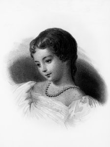 Portrait of Augusta Ada Byron, Countess of Lovelace (1815-1852), English mathematician and writer, she is regarded as first computer programmer, engraving 作者 未知未知