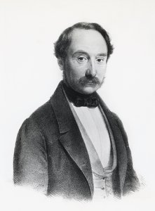 弗朗切斯科·里佐利 (1809-1880) 的肖像，意大利政治家、医生和外科医生，雕刻 作者 Unbekannt Unbekannt