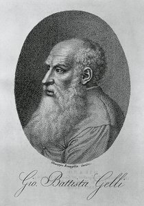 意大利哲学家、作家和学者 Giovan Battista Gelli（1498-1563 年）的肖像，由 Giuseppe Benaglia（约 1796-约 1830 年）雕刻 作者 未知未知