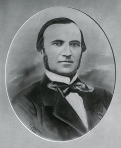 意大利建筑师和工程师 Severino Grattoni (1815-1876) 的肖像，雕刻 作者 未知未知