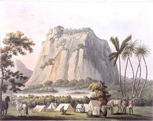 Shole Ghurry的北景，板块32来自《迈索尔王国的风景画》，由Harradon雕刻，由Edward Orme（1774-1820）出版，1805年（水印）。