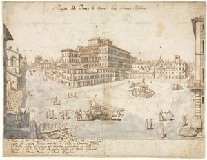 罗马十八景：巴贝里尼广场正殿，1665年。