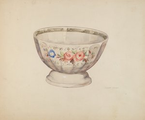 碗，约1937年。 作者 莉莲·考西
