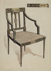 椅子，约1936年。 作者 莉莲·考西