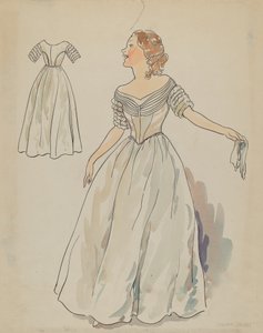 礼服，约1936年。 作者 莉莲·考西