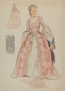 礼服，约1936年。 作者 莉莲·考西