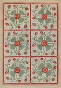 被子，约1937年。 作者 莉莲·考西