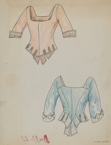 缎面胸衣，约1938年。