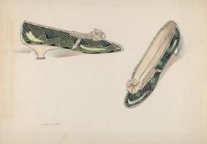 女人的拖鞋，约1936年。 作者 莉莲·考西