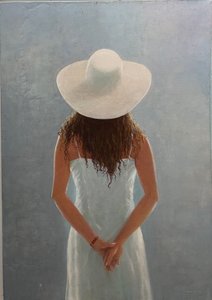 女孩背影（布面油画） 作者 林肯·塞利格曼