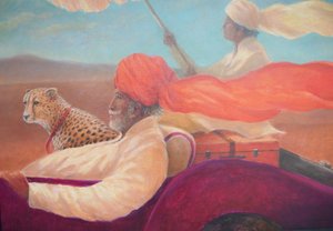 Maharaja, boy with umbrella + cheetah 作者 林肯·塞利格曼