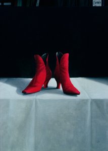 红靴，1995年（丙烯酸船上）