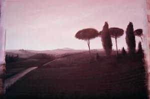 托斯卡纳风景，1992年（纸上丙烯酸） 作者 林肯·塞利格曼