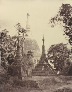 仰光：瑞达贡塔近景，1855 年 11 月（照片） 作者 林奈牛肚
