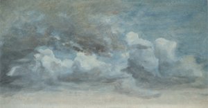 Cloud Study，c.1849-55（船上纸上油）