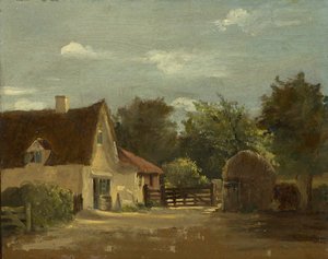 小屋，约1850年