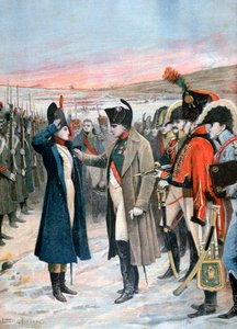 拿破仑向女军官玛丽·舍林克赠送军团勋章，1808年至1894年