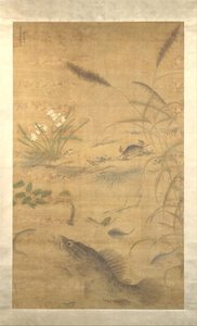花、鱼和螃蟹，16世纪中期。 作者 刘杰
