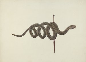蛇形风向标，约1938年。 作者 劳埃德布鲁姆