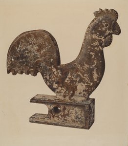 反平衡的公鸡，1938年。