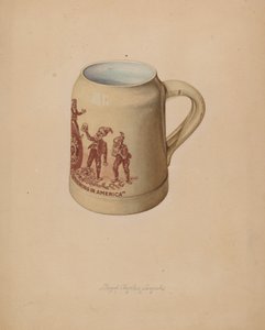 陶制啤酒杯，1939年。