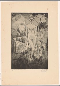 丘陵风景中的裸女
Nue dans un paysage（物上原标题）