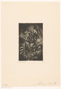 Stilleven
自然死亡（实物上的原标题） 作者 Lodewijk Shelfhout（艺术家签名）