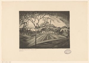 Zonsondergang
太阳雨（物体上的原标题） 作者 Lodewijk Shelfhout（艺术家签名）