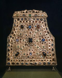 Lombard art. Reliquary of the tooth of Saint John the Baptist (8-9th century). Treasure of the Cathedrale de Monza.