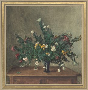 小菊花花束，1862年。 作者 莱昂·邦万