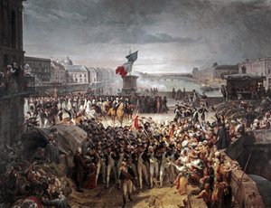 巴黎国民警卫队加入陆军。1792 年 9 月 作者 利昂·科尼耶