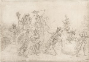 从圣母玛利亚节返回的朝圣者，1827年。 作者 利奥波德·罗伯特