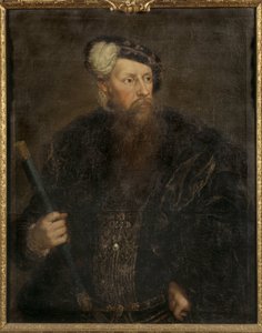 Gustave I Vasa de Suede - 瑞典国王古斯塔夫一世（1496-1560）的肖像，由年轻的洛伦兹帕施（1733-1805 年）绘。 布面油画，约 1768 年。 尺寸：98,5x78,5 厘米。 斯德哥尔摩国家博物馆