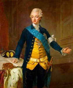 “”瑞典国王古斯塔夫三世肖像（1771-1792）“”（瑞典古斯塔夫三世肖像）洛伦兹二世帕施（1733-1805）绘画